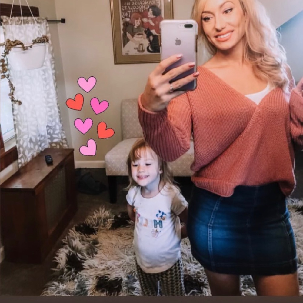 Jolt Mini Denim Skirt